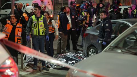 Seven people have been shot dead at a synagogue in East Jerusalem