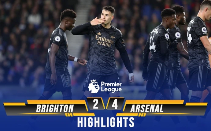 Brighton 2-4 Arsenal result & highlights