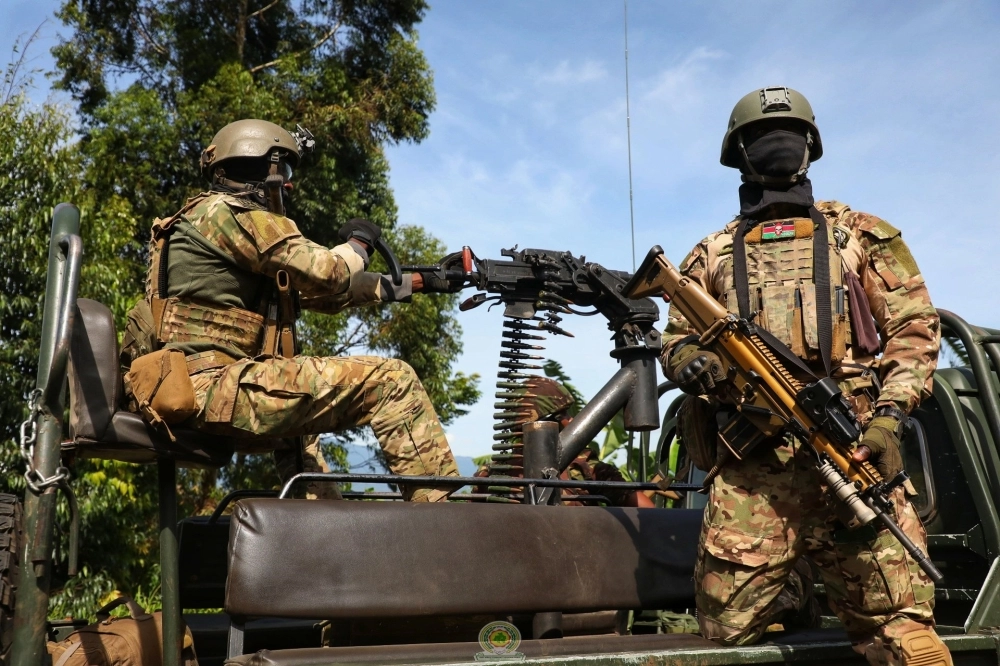 EAC soldiers verify M23 rebels withdraw