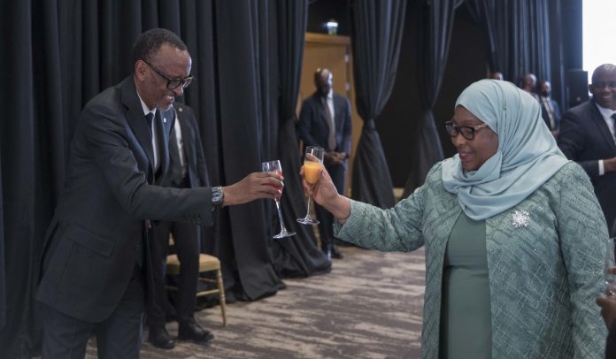 President Kagame in Tanzania on a 2-day state visit