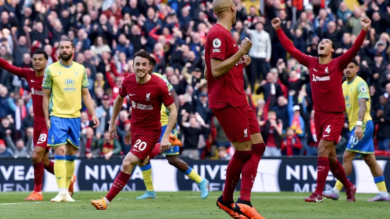 Liverpool 3-2 Nottingham Forest as Jota brace helps Reds win five-goal thriller