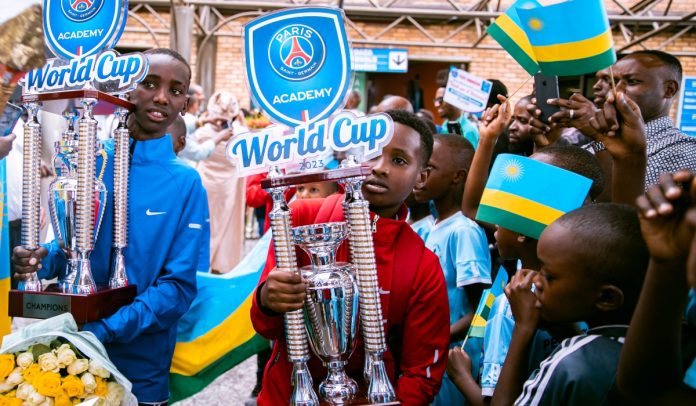 Young Rwandan heroes return home after PSG football glory