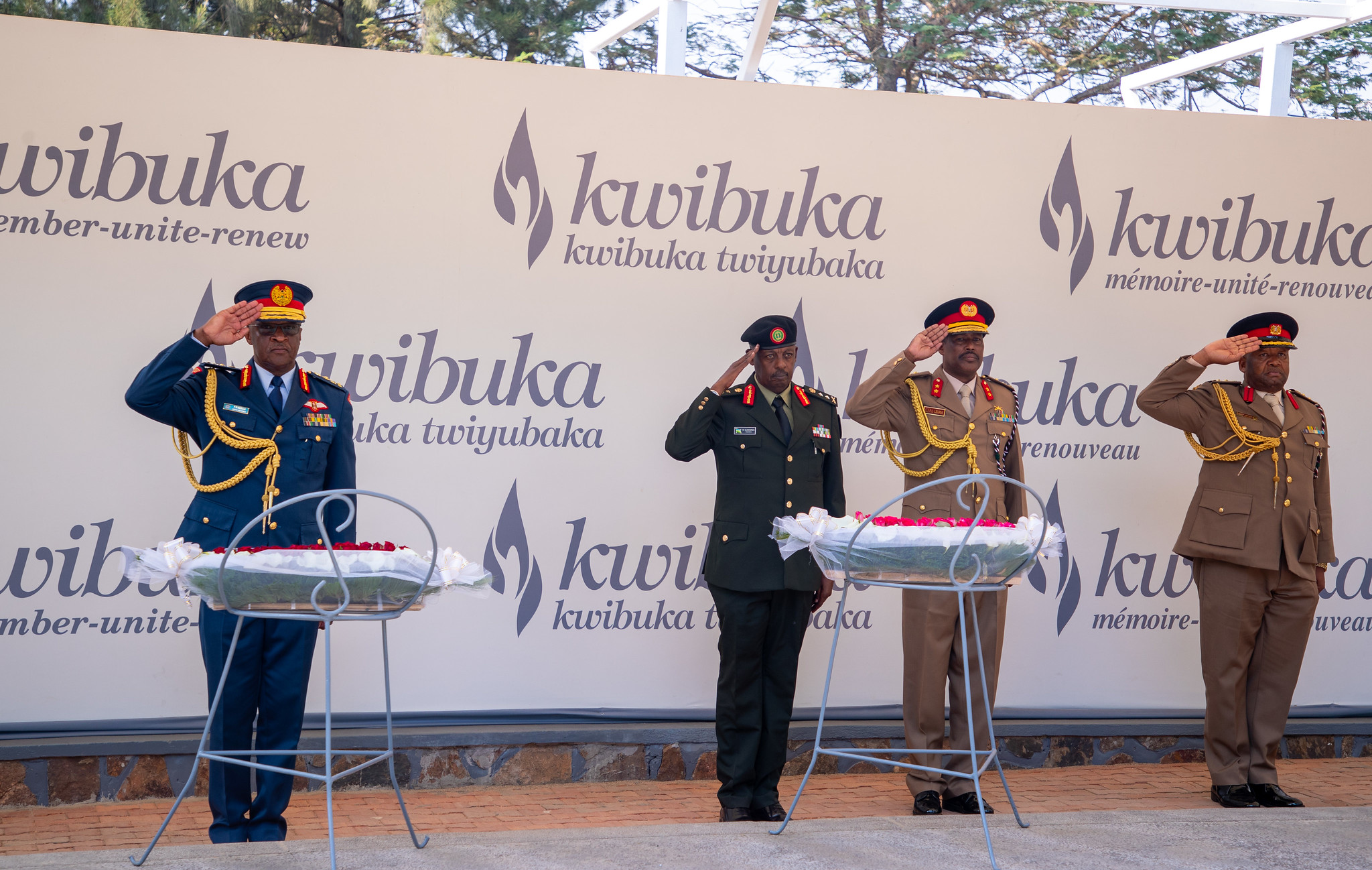 KDF Chief of Defence Forces paid respect to the victims of the 1994 Genocide against the Tutsi at the Kigali Genocide Memorial.