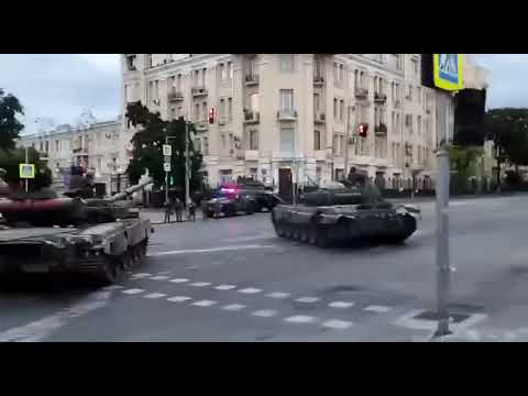 Tanks on streets amid Wagner ‘coup’ attempt in Russia