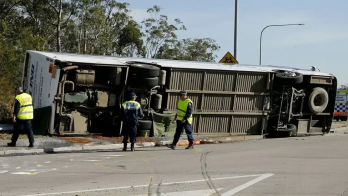 Ten people killed in wedding bus crash in Australia