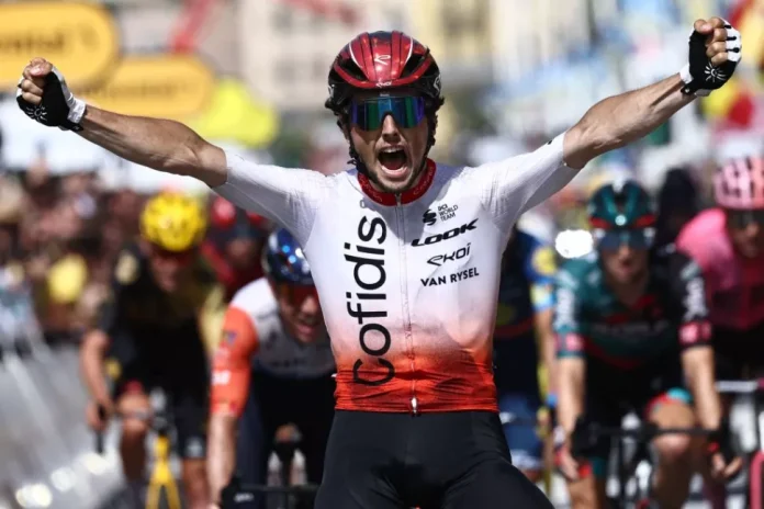 Tour de France: Victor Lafay gives Cofidis their first win since 2008 on stage 2