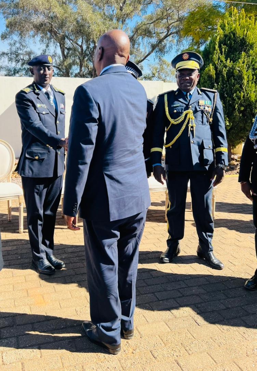 Inspector General of Police (IGP) Felix Namuhoranye attends Botswana Police Day